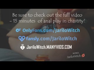 anal. masturbation. jarilo in chastity belt - anal play with toys